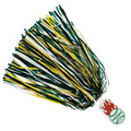 500-Streamer Pom Poms with Mascot Handle - Round End